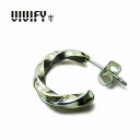 ビビファイ ピアス メンズ 【送料無料】【VIVIFY 正規店】VIVIFY ビビファイ ピアス フープ　ツイスト Silver x Brass Spiral Pierce 受注生産