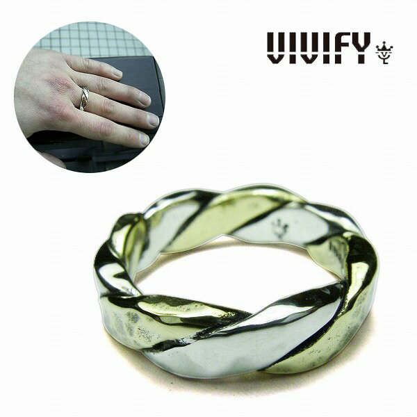̵ۡVIVIFY ŹVIVIFY ӥӥե   ĥTwist &Press Ring(Silver x Brass) 