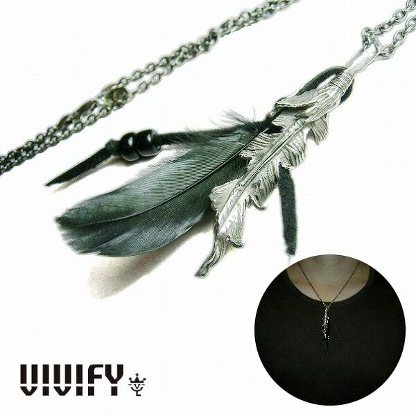 【VIVIFY 正規店】VIVIFY ビビファイ クローズ ネックレス 早乙女太一Broken Crow Feather Necklace 受注生産