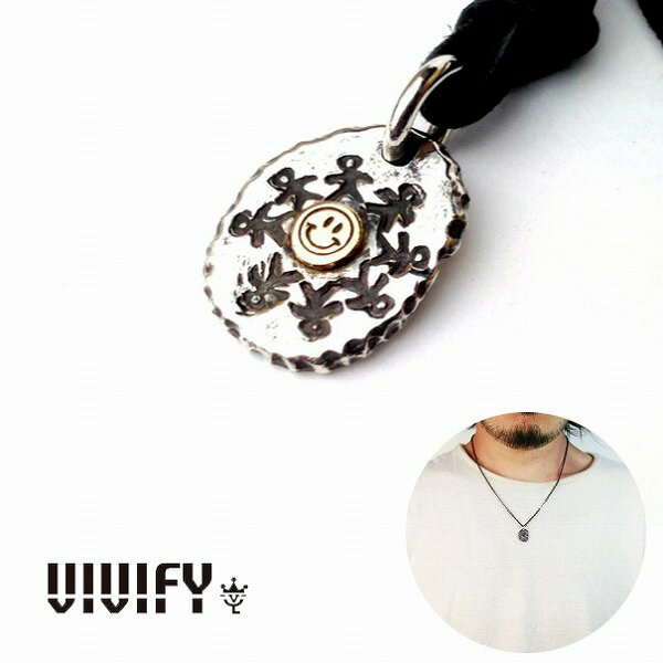【送料無料】【VIVIFY 正規店】VIVIFY ビビファイ スマイル ネックレス k18gold Small Plate Necklace/..