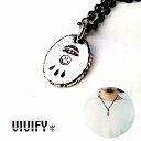 ビビファイ ネックレス メンズ 【送料無料】【VIVIFY 正規店】VIVIFY ビビファイ スマイリー ネックレス シルバー Small Plate Necklace/ドーム、Smiley,雫