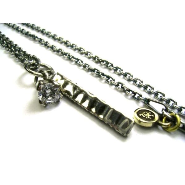 Necklaces, Pendants - 【VIVIFY 正規店】VIVIFY ビビファイ ネックレス シルバー Stone&Bar Necklace(silver bar)