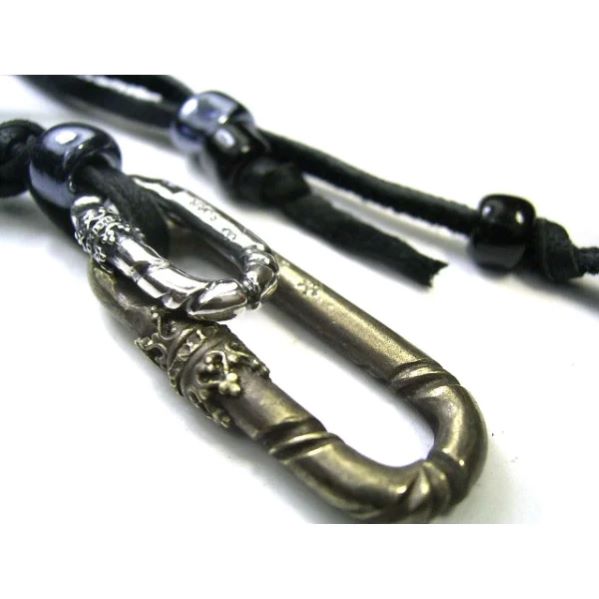 【VIVIFY 正規店】VIVIFY ビビファイ ネックレス シルバー Decorate Chain Parts Leather Necklace