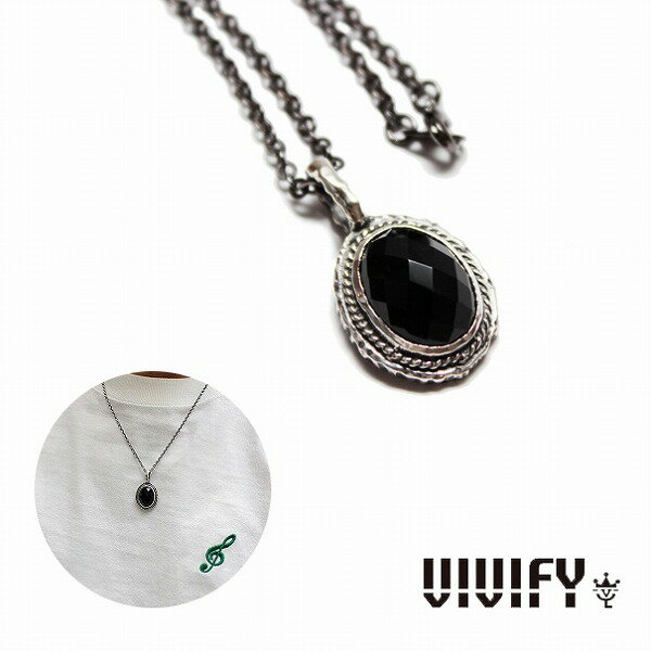 Rakuten - 【VIVIFY 正規店】VIVIFY ビビファイ ネックレス オニキス ストーンStone Setting Necklace/CheckerCutOnyx 受注生産