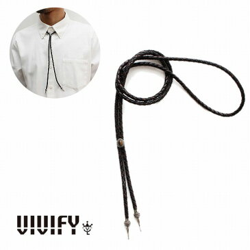 【VIVIFY 正規店】VIVIFY ビビファイ ネックレス レザー チョーカーOld Native Style Stone Setting Loop Tie/ターコイズ 受注生産