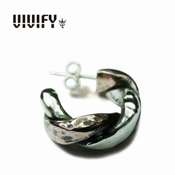 【送料無料】【VIVIFY 正規店】VIVIFY ビビファイ フープピアス フープ リングTwist & Press Pierce(Silver x Copper) 受注生産