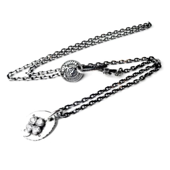 乐天商城 - 【VIVIFY 正規店】VIVIFY ビビファイ ネックレス シルバー Small Plate Necklace/四葉ジルコニア