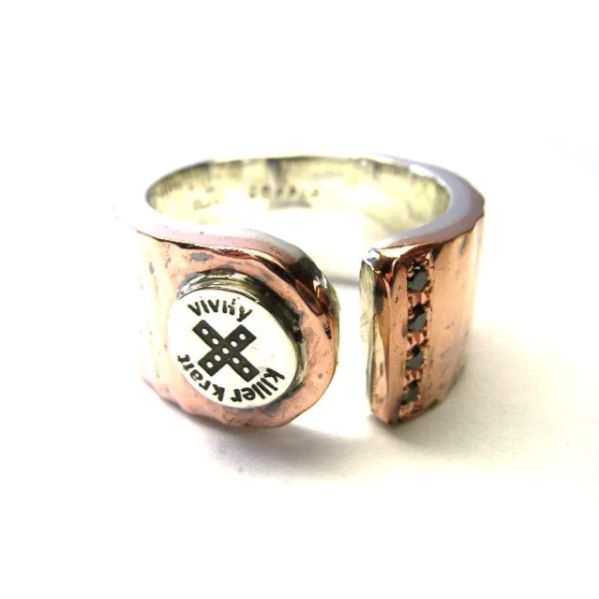 【VIVIFY 正規店】VIVIFY ビビファイ リング 指輪 シルバー 2tone Ring(copper,broad)