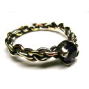 【VIVIFY 正規店】VIVIFY ビビファイ リング 指輪 シルバー Twist x Twist Stone Setting Ring(シルバーx真鍮x銅)