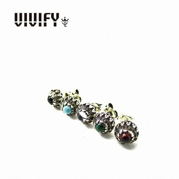 VIVIFY ビビファイ ピアス 石 カボッションストーンCrown Pierce 受注生産