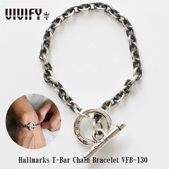 VIVIFY ビビファイ ブレスレット シルバー チェーンブレスレットHallmarks T-Bar Chain Bracelet 受注生産