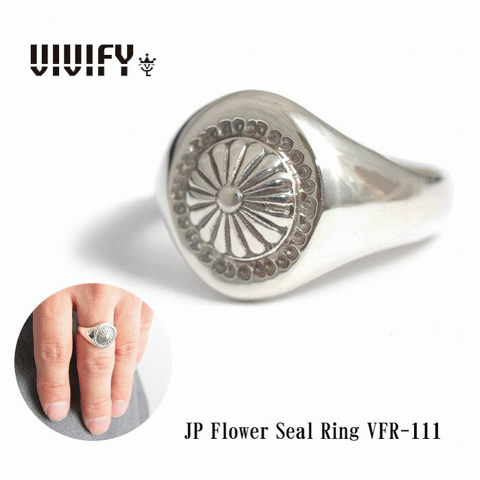 【VIVIFY 正規店】VIVIFY ビビファイ リング 指輪 シルバーJP Flower Seal Ring 受注生産