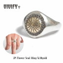 yVIVIFY KXzVIVIFY rrt@C O w Vo[JP Flower Seal Ring /k10gold 󒍐Y