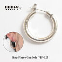 ビビファイ ピアス メンズ 【送料無料】【VIVIFY 正規店】VIVIFY ビビファイ ピアス フープピアス シルバーHoop Pierce/3mm body 受注生産