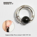 【送料無料】【VIVIFY 正規店】VIVIFY ビビファイ ボディピアス オニキス シルバーBody Pierce/about9~8G(S) w/gold 受注生産
