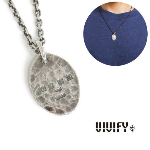 【VIVIFY 正規店】VIVIFY ビビファイ ネックレス シルバー Hallmarks Plate Necklace/Hammered finish 【VIVIFY 正規店】VIVIFY ビビファイ ネックレス シルバー Hallmarks Plate Necklace/Hammered finish