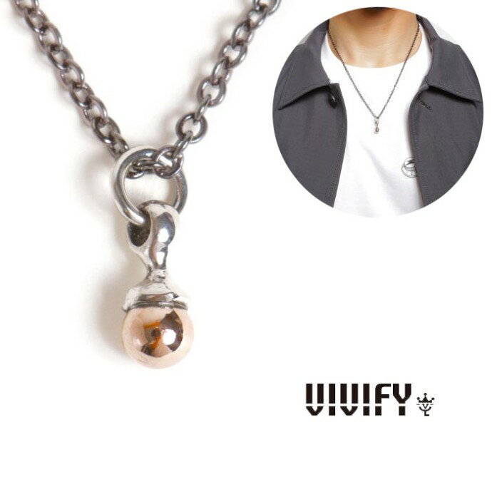 【VIVIFY 正規店】VIVIFY ビビファイ ネックレス シルバー Nuts Necklace/Pink