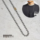 【VIVIFY 正規店】VIVIFY ビビファイ ネックレス シルバー Ball Chain Necklace w/k18gold