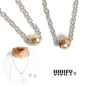 【VIVIFY 正規店】VIVIFY ビビファイ VIVIFY LIGHT ネックレス メタルビーズ Bead Necklace series