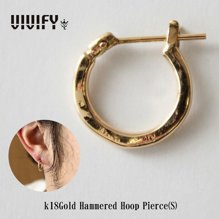 【VIVIFY 正規店】VIVIFY ビビファイ ピアス フープ 18Kゴールド k18Gold H