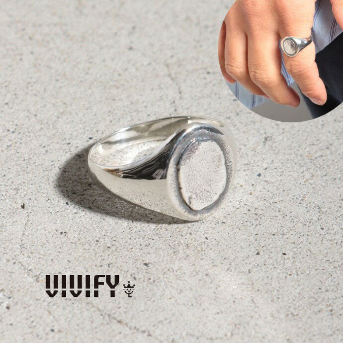 Rakuten - 【VIVIFY 正規店】VIVIFY ビビファイ シルバー リング 指輪 Rolled Layer Seal Ring