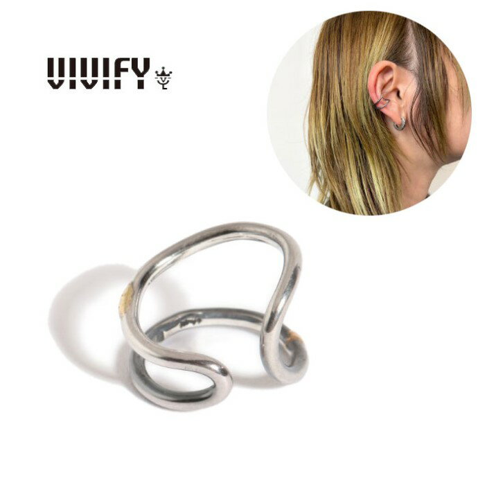 乐天商城 - 【VIVIFY 正規店】VIVIFY ビビファイ シルバー ピアス イヤーカフTeardrop Ear Cuff w/gold