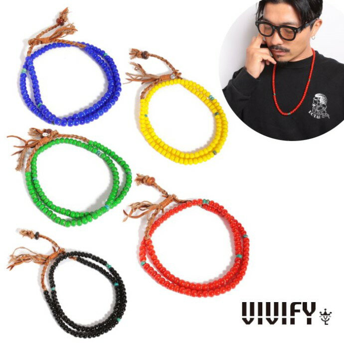Rakuten - 【VIVIFY 正規店】VIVIFY ビビファイ ネックレス ビーズ White Hearts Turquoise Necklace