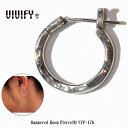 ビビファイ ピアス メンズ 【送料無料】【VIVIFY 正規店】VIVIFY ビビファイ フープ ピアス シルバーHammered Hoop Pierce（M）