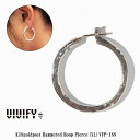 【送料無料】【VIVIFY 正規店】VIVIFY ビビファイ フープ ピアス シルバーK18goldpost Hammered Hoop Pierce（XL）