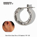 【送料無料】【VIVIFY 正規店】VIVIFY ビビファイ フープ ピアス シルバーThreeSides Hoop Pierce(M)3mm body