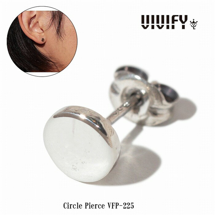 乐天商城 - 【VIVIFY 正規店】VIVIFY ビビファイ サークル ピアス シルバーCircle Pierce