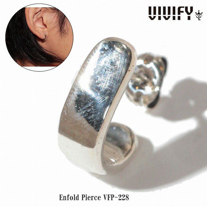 【送料無料】【VIVIFY 正規店】VIVIFY ビビファイ フープ ピアス シルバーEnfold Pierce