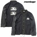 【半額セール/あす楽対応】【montage 正規店】montage モンタージュ コーチジャケット ナイロンジャケットREBIRTH COACH JACKET