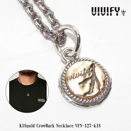 ビビファイ ネックレス（メンズ） 【VIVIFY 正規店】VIVIFY ビビファイ ネックレス K18ゴールド 鳥の足痕k18gold CrowMark Necklace