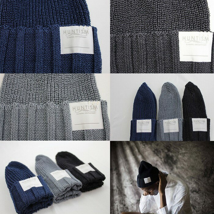 【送料無料/当日発送】【HUNTISM 正規店】HUNTISM ハンティズム リネン ニット帽 ビーニー Linen Watch Cap