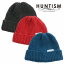 【送料無料/当日発送】【HUNTISM 正規店】HUNTISM ハンティズム ビーニー ニット帽 あぜ編み Wool Watch