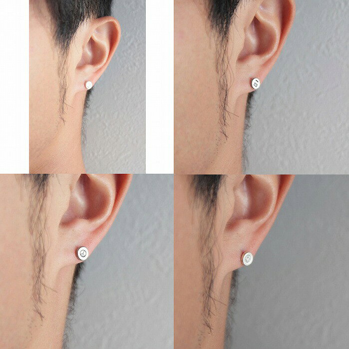 【送料無料】【VIVIFY 正規店】VIVIFY ビビファイ ピアス シルバー アレルギー対応 K18goldpost Stamped Circle Pierce 3