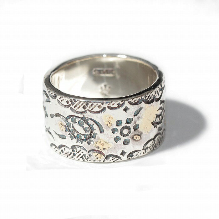 【VIVIFY 正規店】VIVIFY ビビファイ リング シルバー Paisley FlatRing w/gold