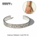 【VIVIFY 正規店】VIVIFY ビビファイ バングル シルバー Arabesque FlatBangle w/gold