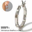 ビビファイ ピアス メンズ 【送料無料】【VIVIFY 正規店】VIVIFY ビビファイ ピアス シルバー SideArabesque Hoop Pierce w/gold