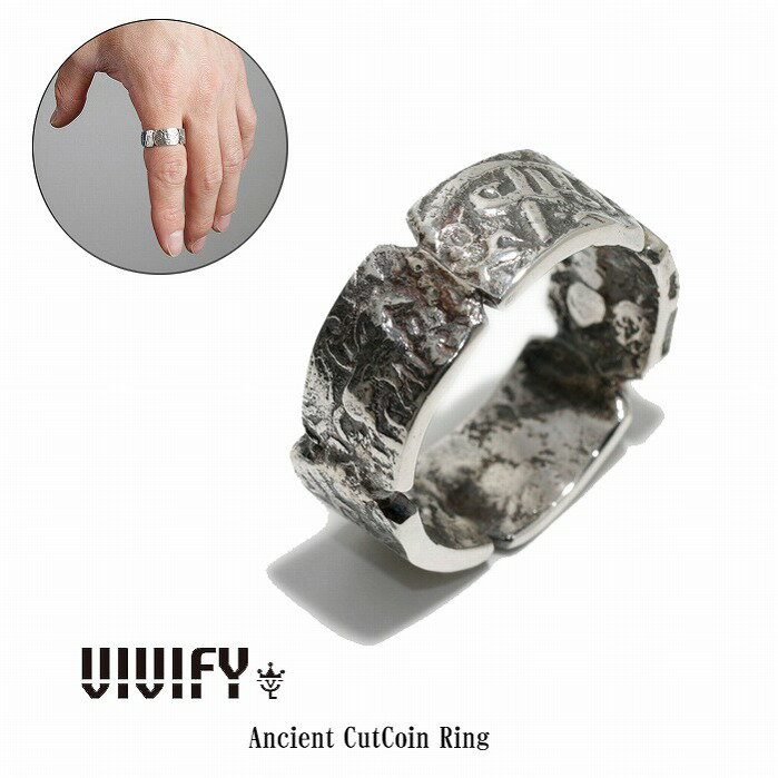 【VIVIFY 正規店】VIVIFY ビビファイ リング シルバー Ancient CutCoin Ring