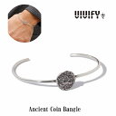 【VIVIFY 正規店】VIVIFY ビビファイ バングル ブレスレット シルバー Ancient Coin Bangle