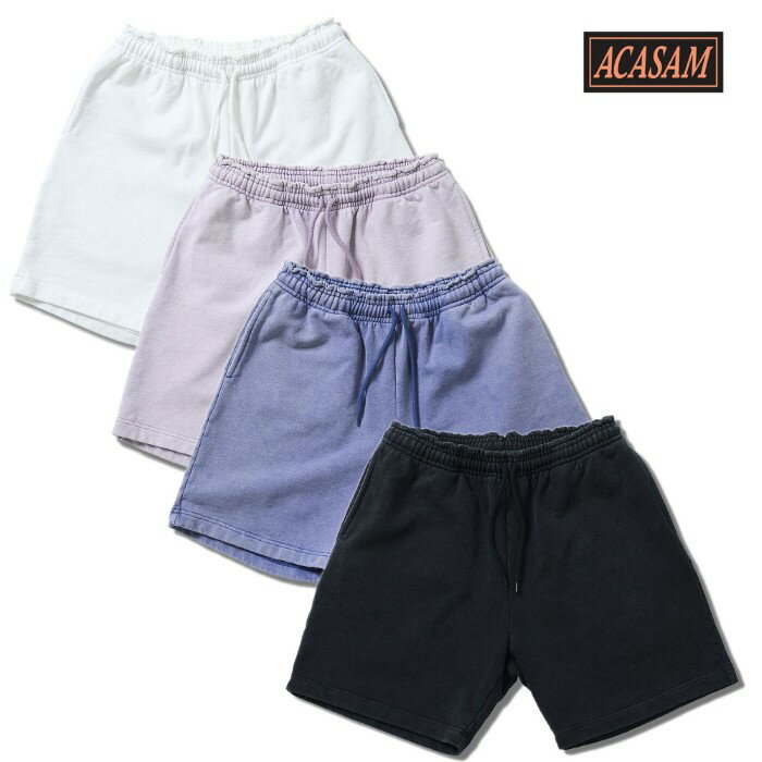 乐天商城 - 【ACASAM 正規店】ACASAM アカサム メンズ レディース ユニセックス スウェット 14オンス POWDER PLANE SHORTS
