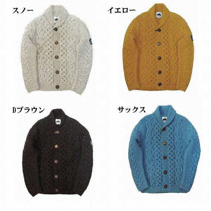 【HIMALAYAN CLIMBER'S HAND-KNIT 正規店】HIMALAYAN CLIMBER'S HAND-KNIT ヒマラヤン セーター ニット ハンドメイド HCK-F51 Hand Knit Shawl Cardigan 2