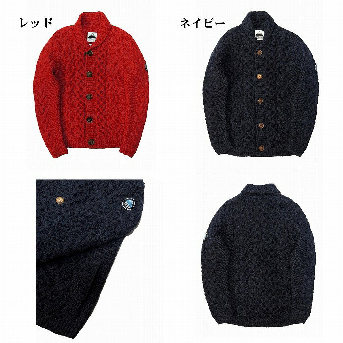 【HIMALAYAN CLIMBER'S HAND-KNIT 正規店】HIMALAYAN CLIMBER'S HAND-KNIT ヒマラヤン セーター ニット ハンドメイド HCK-F51 Hand Knit Shawl Cardigan 3