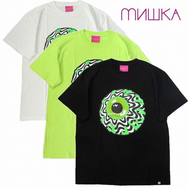 MISHKA ミシカ Tシャツ 半袖 プリント OPTIC KEEP WATCH