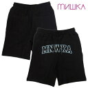 【20%OFFセール】【当日発送】【MISHKA 正規店】MISHKA ミシカ スウェットショーツ 裏毛 ブラック VIRSITY LOGO SWEAT SHORTS