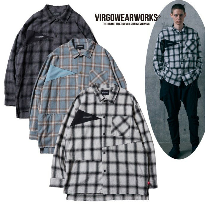 乐天商城 - 【ポイント10倍/先行予約7月6日(月)18:00まで】VIRGOwearworks ヴァルゴウェアワークス VIRGO ヴァルゴ 正規店 9月発売 FRACTURE CHECK SHIRT