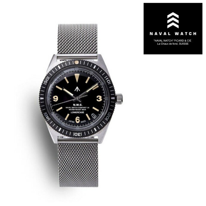 Rakuten - 【NAVAL WATCH 正規店】NAVAL WATCH Produced By LOWERCASE ナバルウォッチ 腕時計 ミリタリー FRXB001 Quartz Mesh Metal Strap