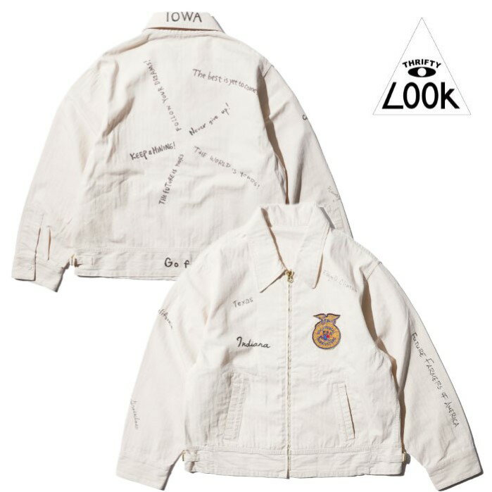 【THRIFTY LOOK 正規店】THRIFTY LOOK スリフティールック ジャケット ヘリンボーンツイル ワーク HBT MEMORIAL FFA JACKET